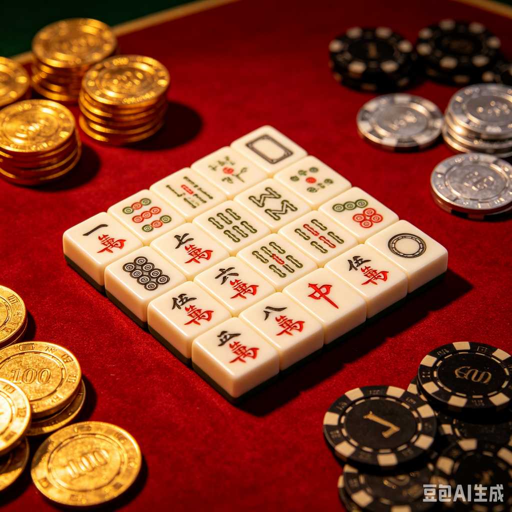 blue mahjong tiles